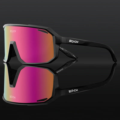 SCVCN Fashion HD Sunglasses Men Women Luxury Glasses Outdoor Sports Runing Drving Shades Racing UV400 MTB Bike Cycling Eyewear