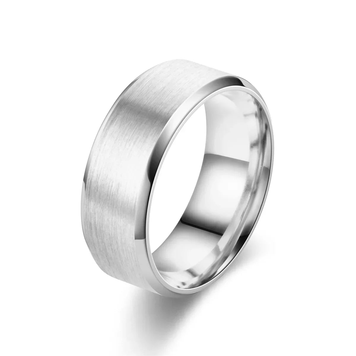 8MM Stainless Steel Wedding Ring