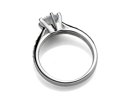 925 Sterling Silver Classic Diamond Ring