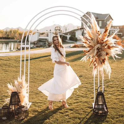 White Wedding Arch Frame Stand