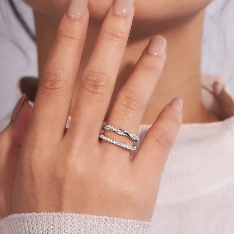 WOSTU 925 Sterling Silver Ring