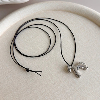 Colorful Horse Pendant Long Necklace