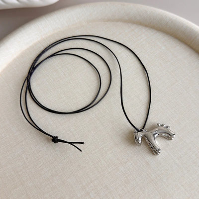 Colorful Horse Pendant Long Necklace
