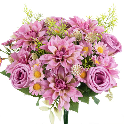 Silk Dahlia Rose Floral Decoration