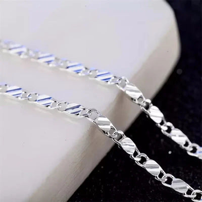 18K Gold Side Chain Necklace