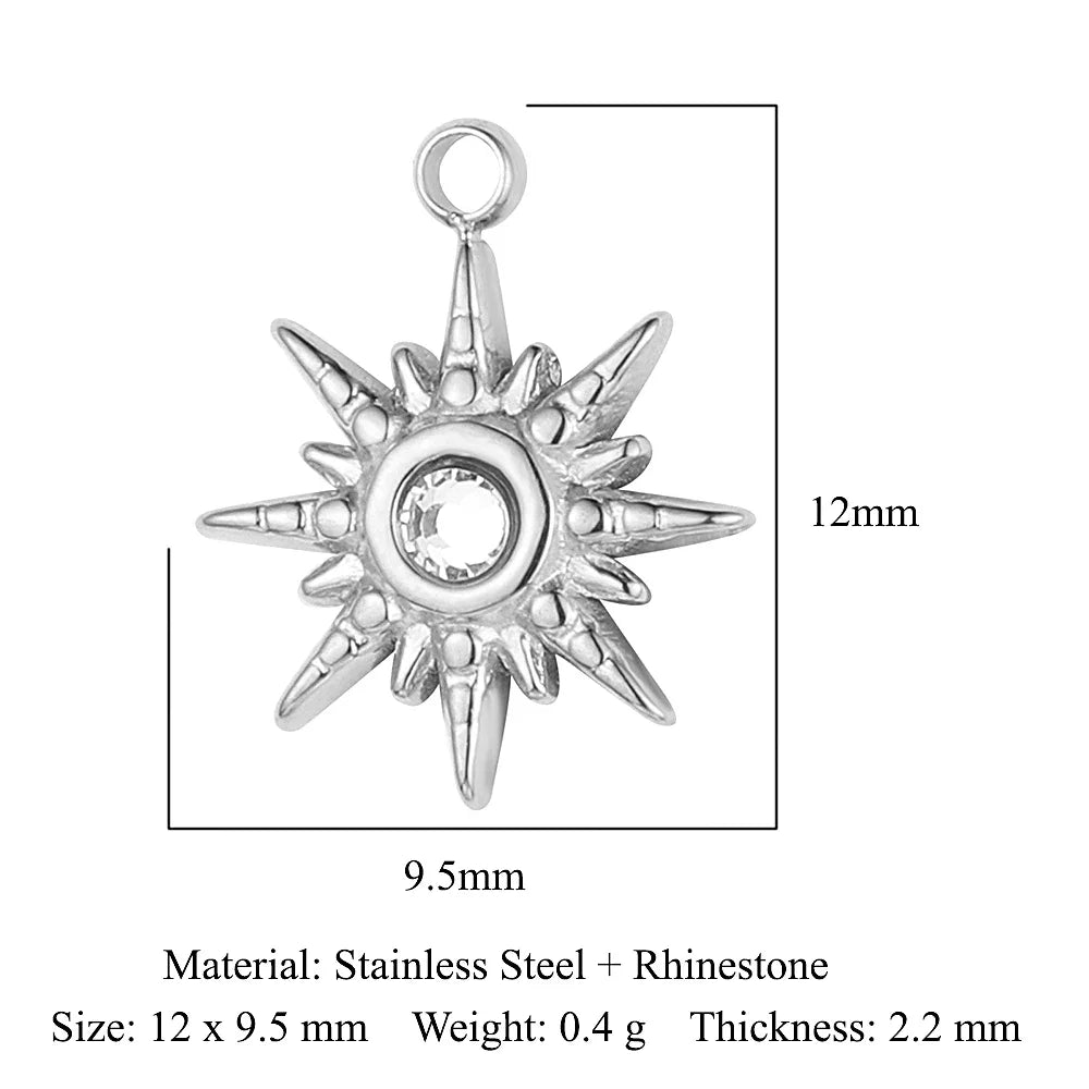 316 Stainless Steel Charm Pendant Set