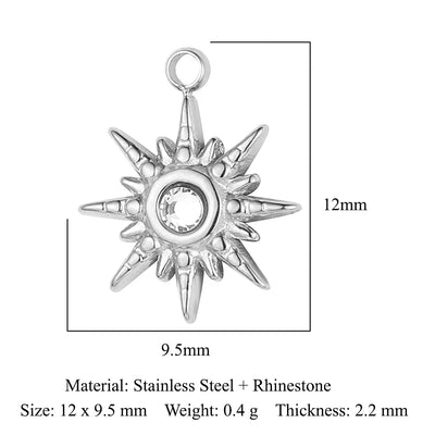 316 Stainless Steel Charm Pendant Set