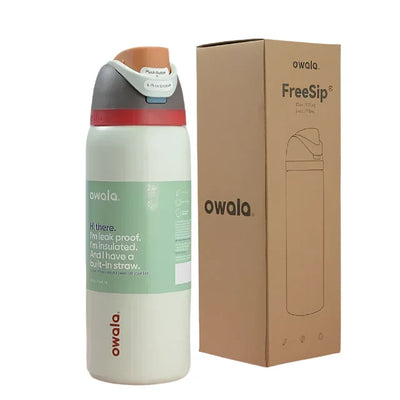 Owala FreeSip Black and White Bottle