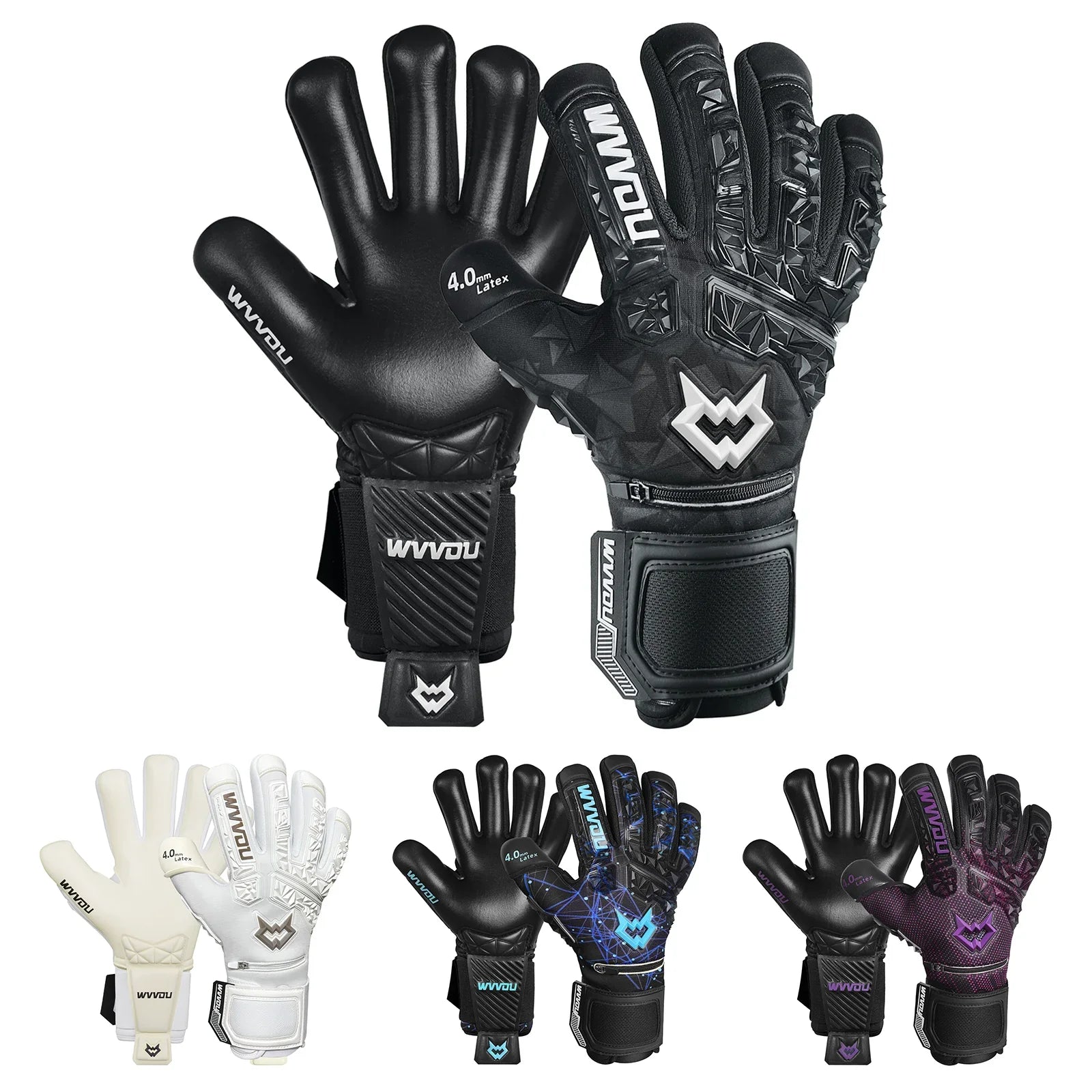 WVVOU Soccer Goalkeeper Fingersave Gloves