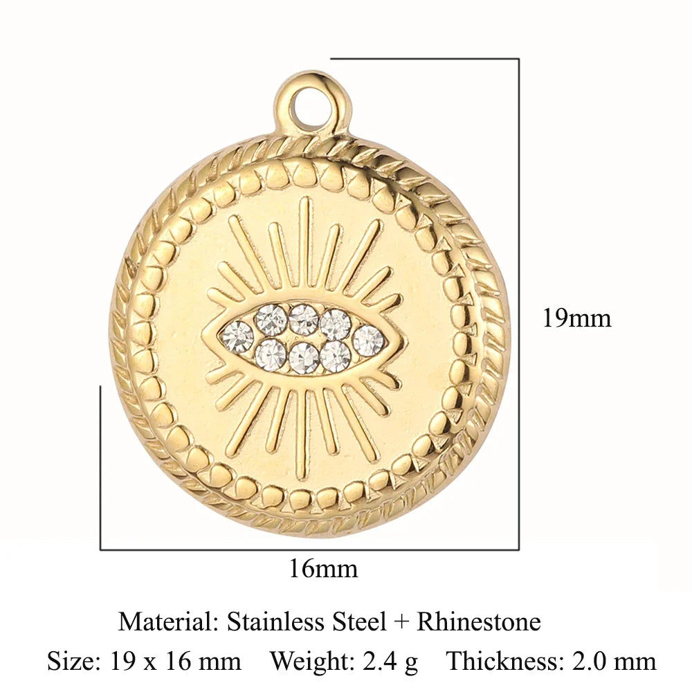 316 Stainless Steel Charm Pendant Set