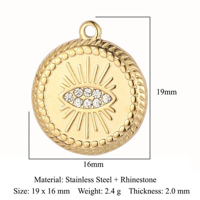 316 Stainless Steel Charm Pendant Set