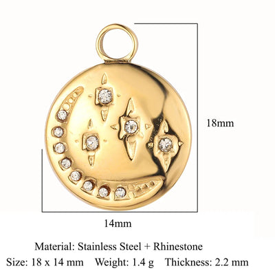 316 Stainless Steel Charm Pendant Set