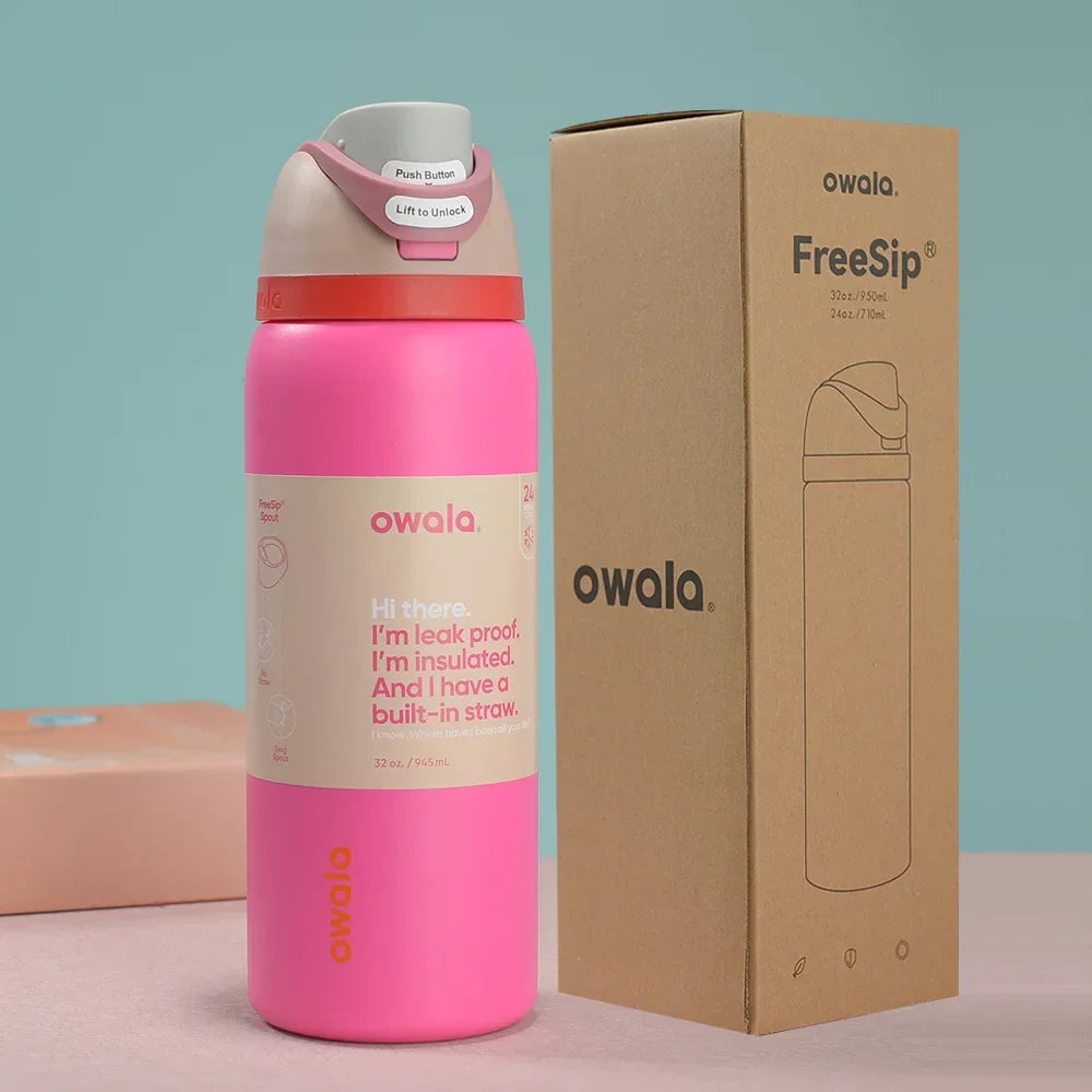 Owala Stainless Steel Water Bottle with Straw