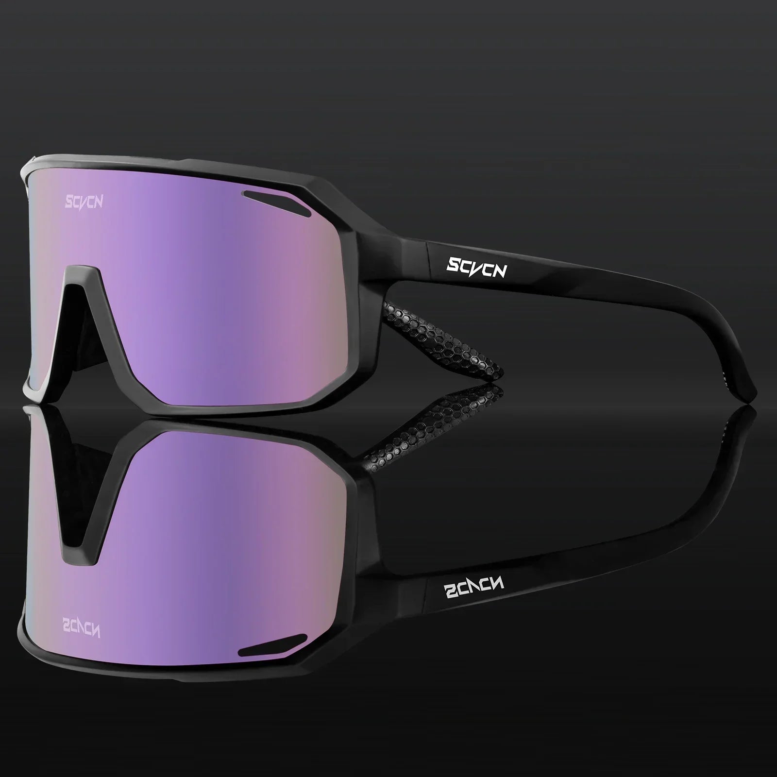 SCVCN Fashion HD Sunglasses Men Women Luxury Glasses Outdoor Sports Runing Drving Shades Racing UV400 MTB Bike Cycling Eyewear