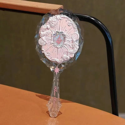 Flower Knows Angel Bunny Hand Mirror