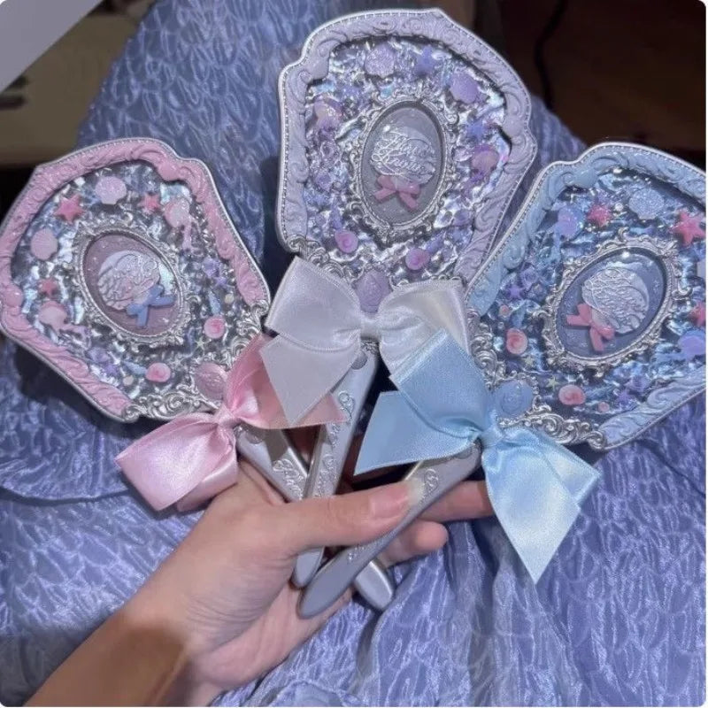 Flower Knows Angel Bunny Hand Mirror