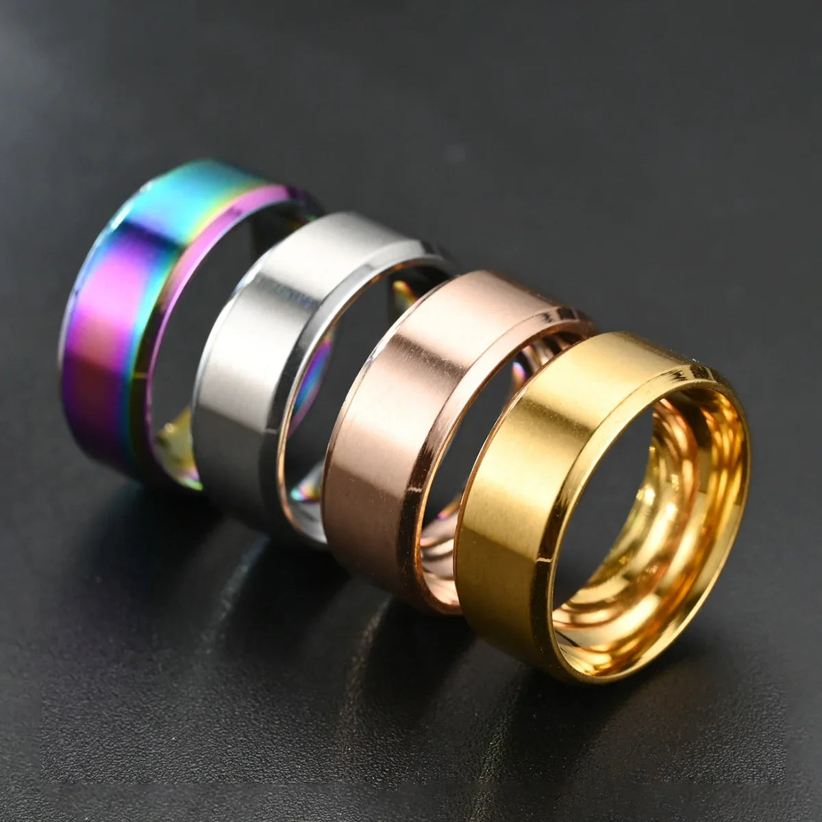 8MM Stainless Steel Wedding Ring
