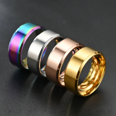 8MM Stainless Steel Wedding Ring