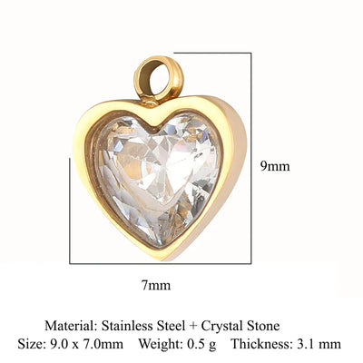 316 Stainless Steel Charm Pendant Set