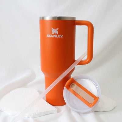 Stanley 40oz Matte Orange Tumbler