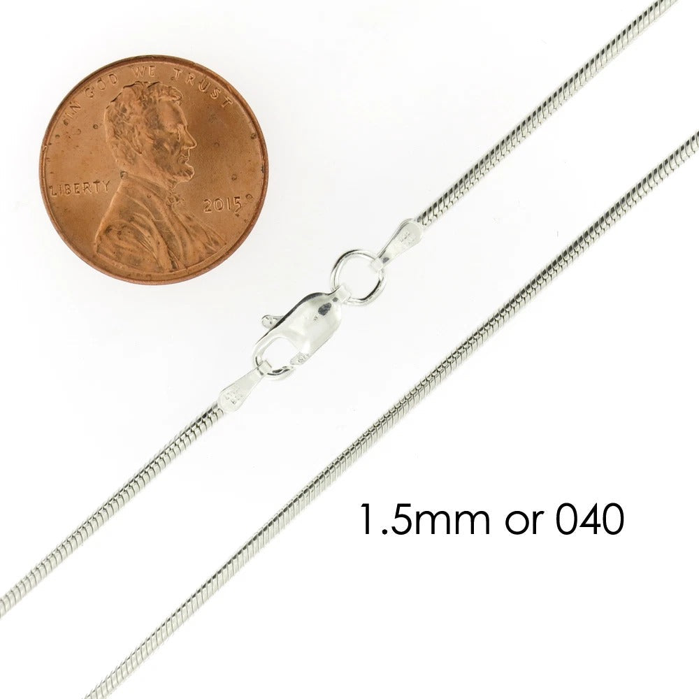 925 Sterling Silver Snake Chain